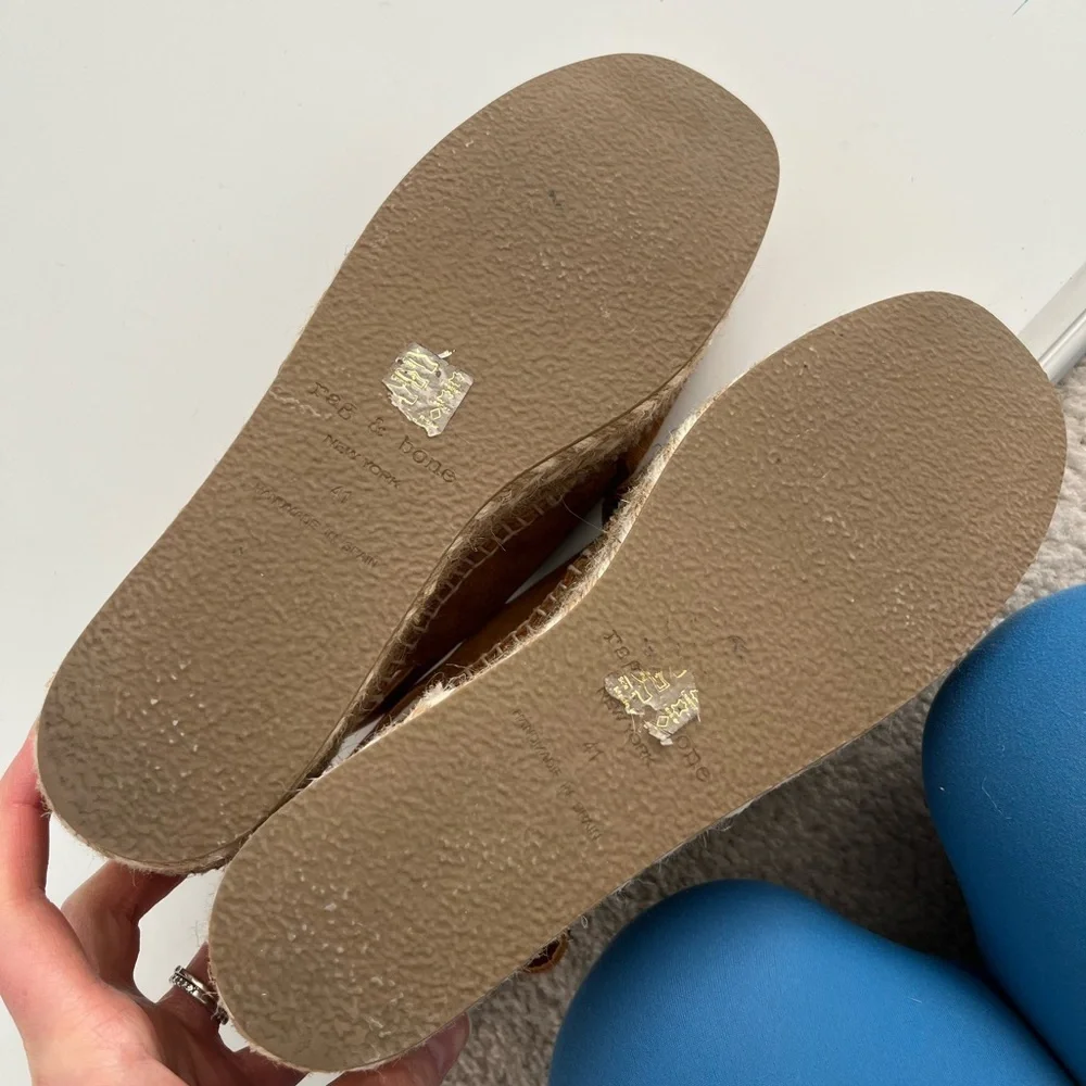 rag & bone Tan Suede Wedge Sandals